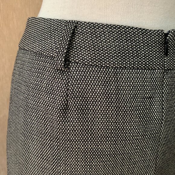 Vtg Harvé Benard Pure Wool Midi Skirt | Charcoal Gray Tweed | Size 12 - Picture 5 of 9